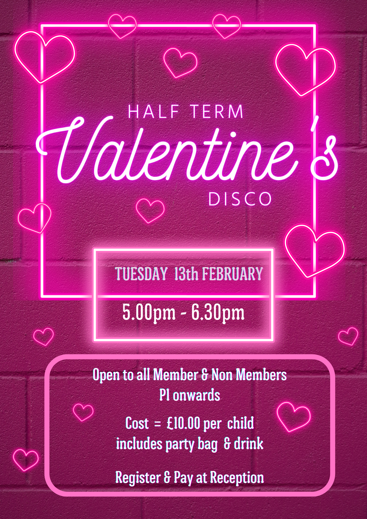 Valentine disco poster